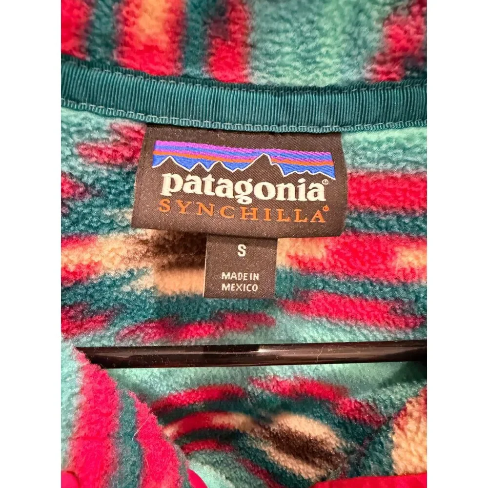 Patagonia Synchilla Snap-T Fleece Women's S 2015 Southwest Geometric Pullover